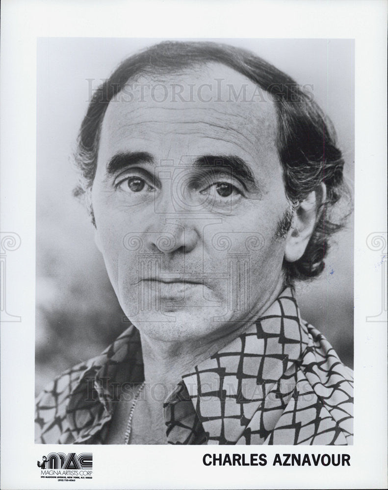 Press Photo Musician Charles Aznavour - Historic Images