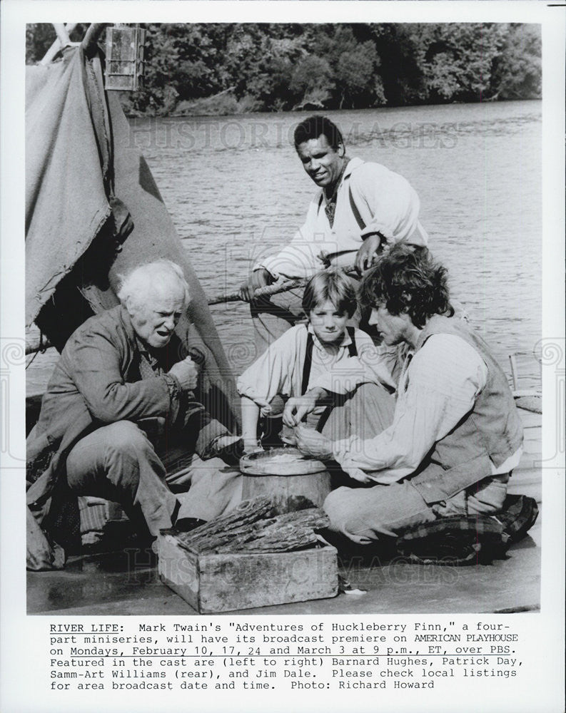 1982 Press Photo &quot;Adventures of Huckleberry Finn&quot;Barnard Hughes,Patrick Day - Historic Images