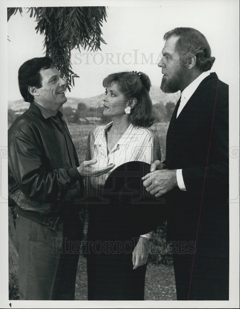 1988 Press Photo Rob Leibman Aaron&#39;s Way Actor Jessica Walter - Historic Images