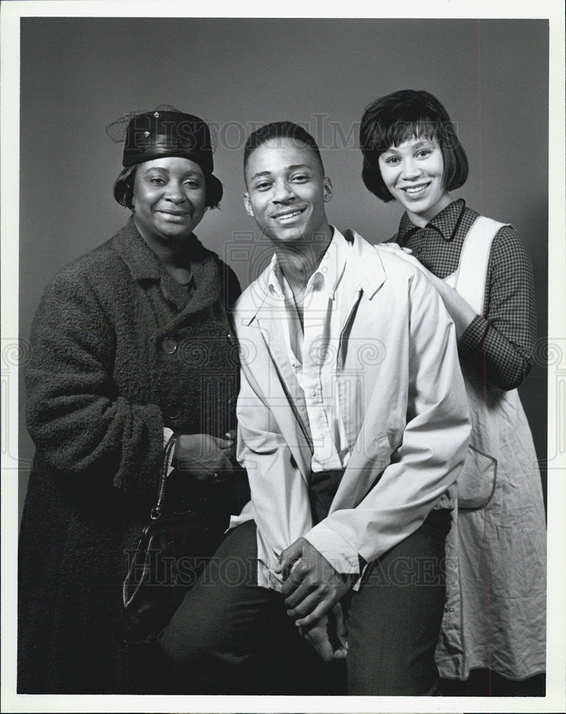 Press Photo Charity Clark,Davis ramsey &amp; Stacey Herring in a play - Historic Images