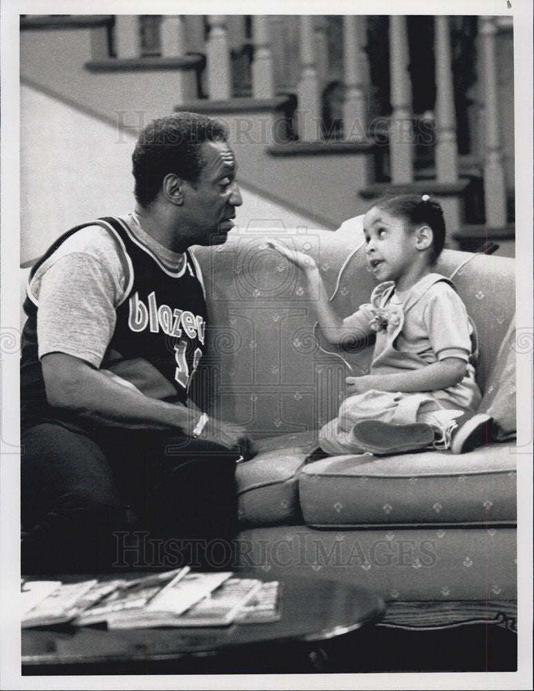 1990 Press Photo The Cosby Show Bill Cosby Raven-Symone - Historic Images