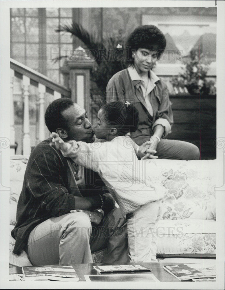 1985 Press Photo Phylicia Ayers-Allen and Bill Cosby on The Cosby Show - Historic Images