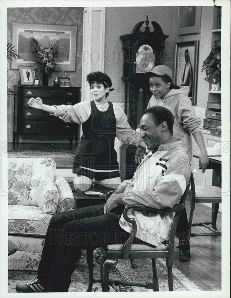 1986 Press Photo Bill Cosby,Lisa Bonet,Tempestt Bledsoe &quot;The Cosby Show&quot; - Historic Images