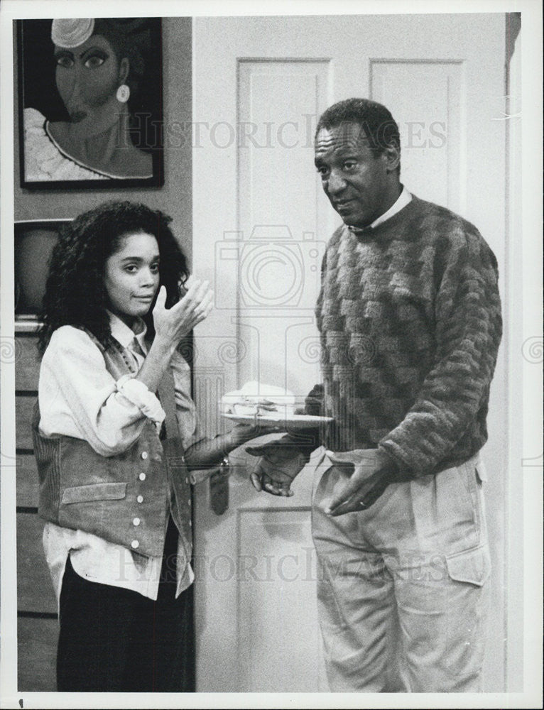 1986 Press Photo Bill Cosby Lisa Bonet The Cosby Show - Historic Images