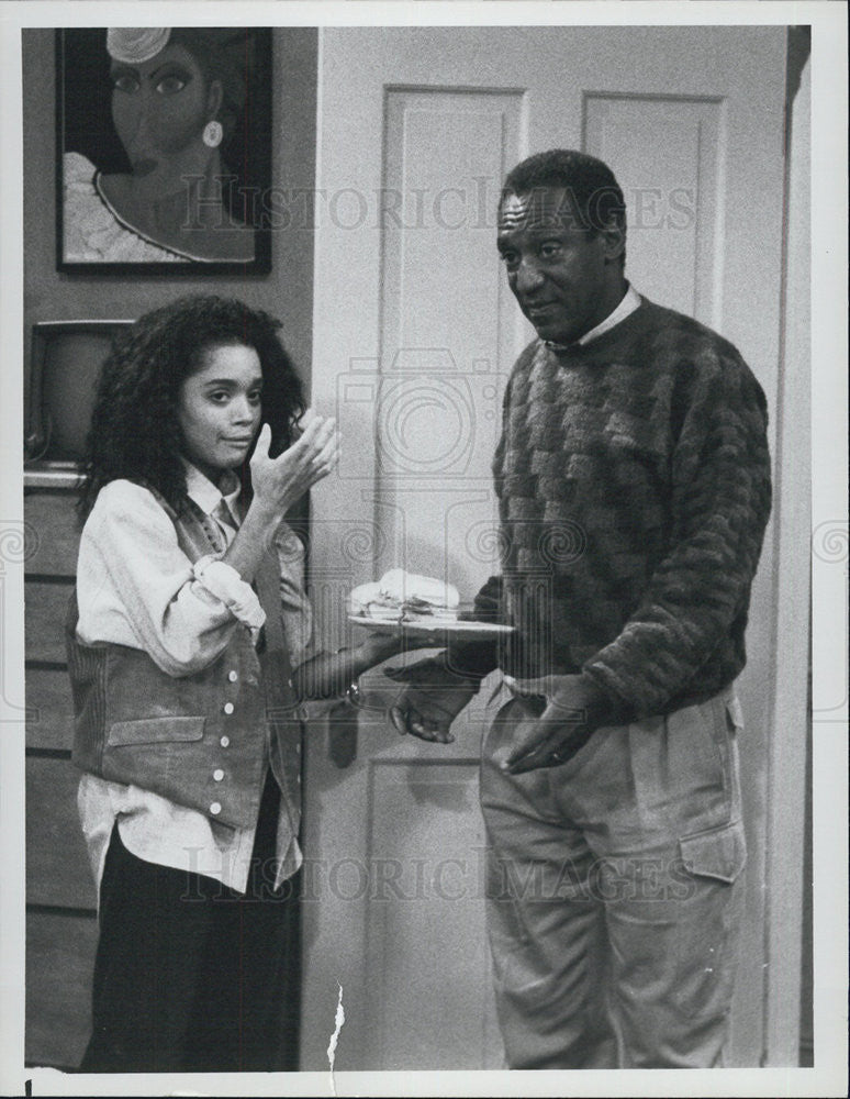 1987 Press Photo &quot;The Cosby Show&quot; Bill Cosby &amp; Lisa Bonet - Historic Images