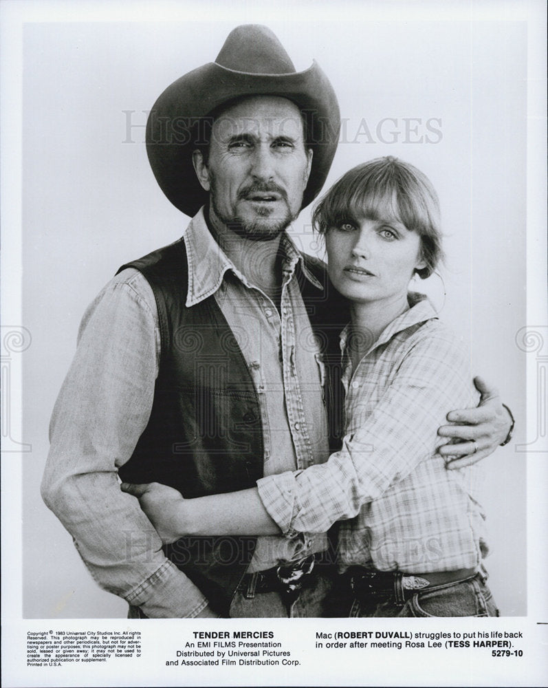 1983 Press Photo Robert Duvall &amp; Tess Harper in &quot;Tender Mercies&quot;