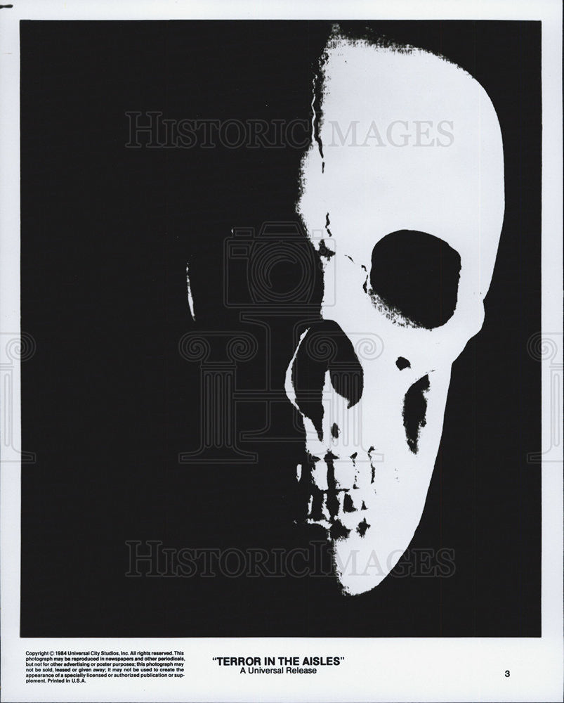 1984 Press Photo Poster of &quot;Terror in the Aisles&quot; - Historic Images