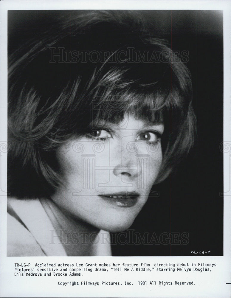 1981 Press Photo Lee Grant Tell Me A Riddle Film Actor - Historic Images