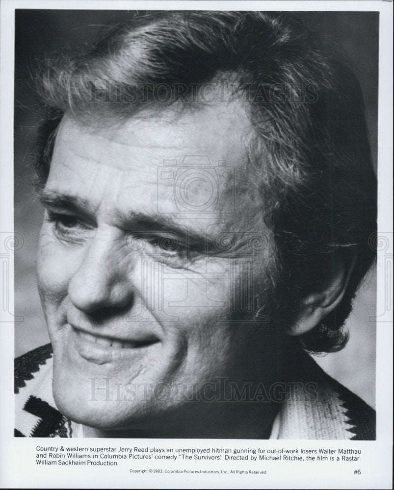 1983 Press Photo Jerry Reed Actor Musician The Survivors - Historic Images