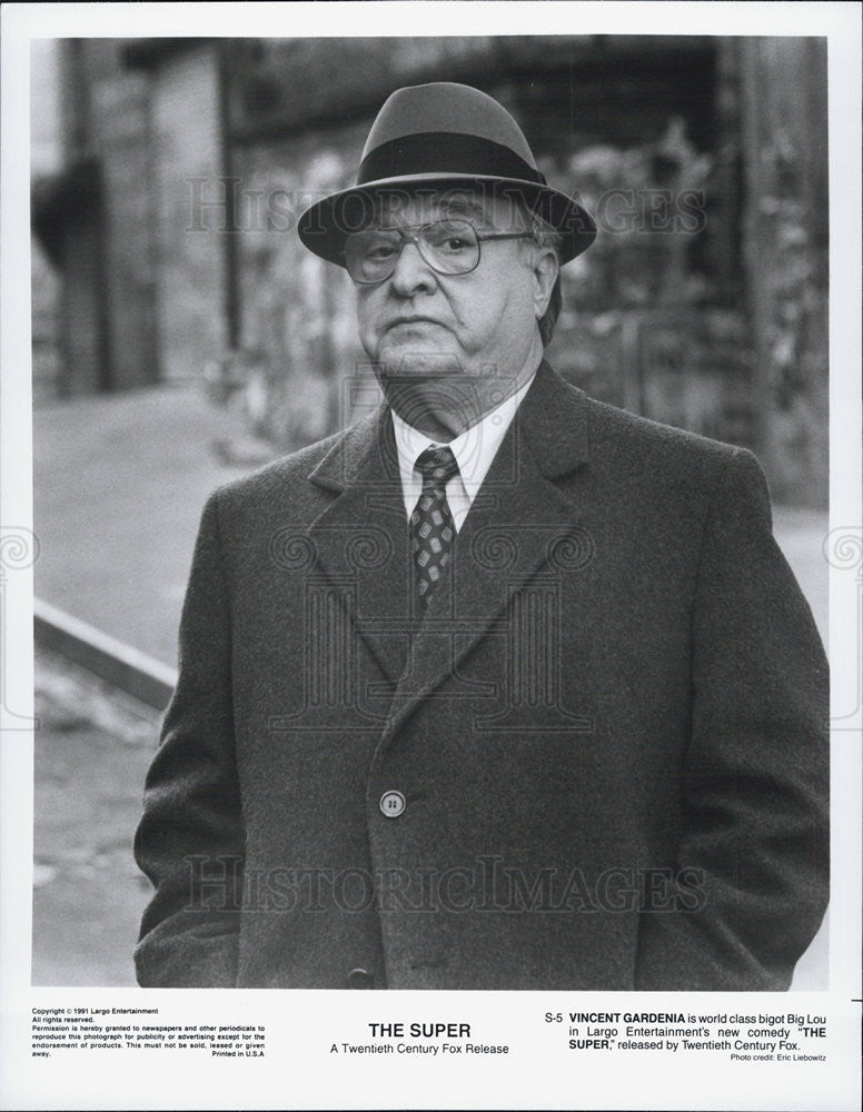 1991 Press Photo The Super Film Actor Vincent Gardenia - Historic Images