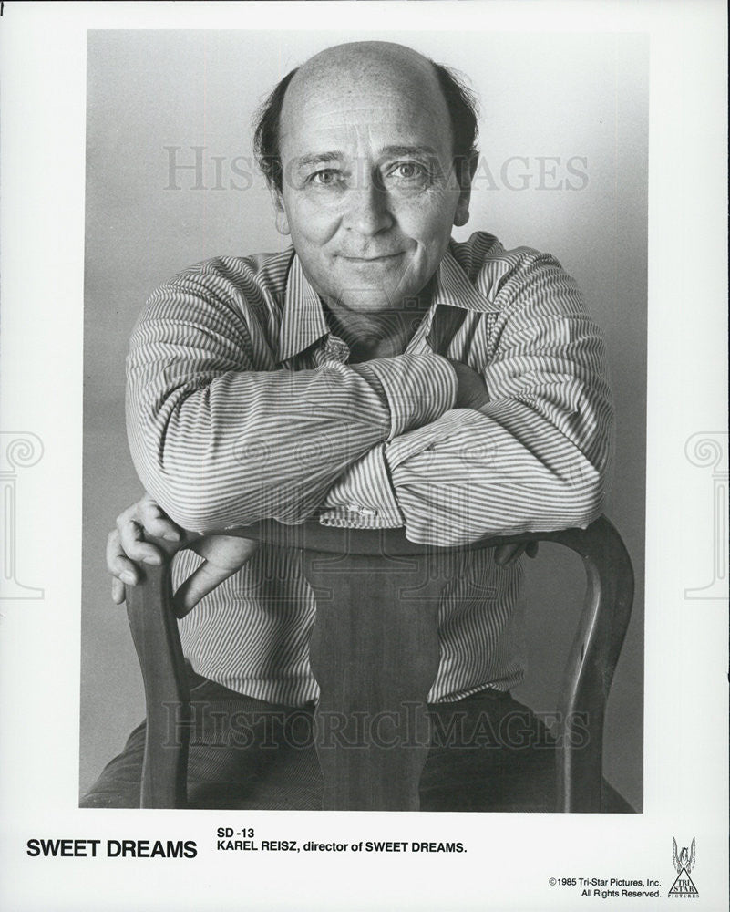 1985 Press Photo Director Karel Reisz of &quot;Sweet Dreams&quot; - Historic Images