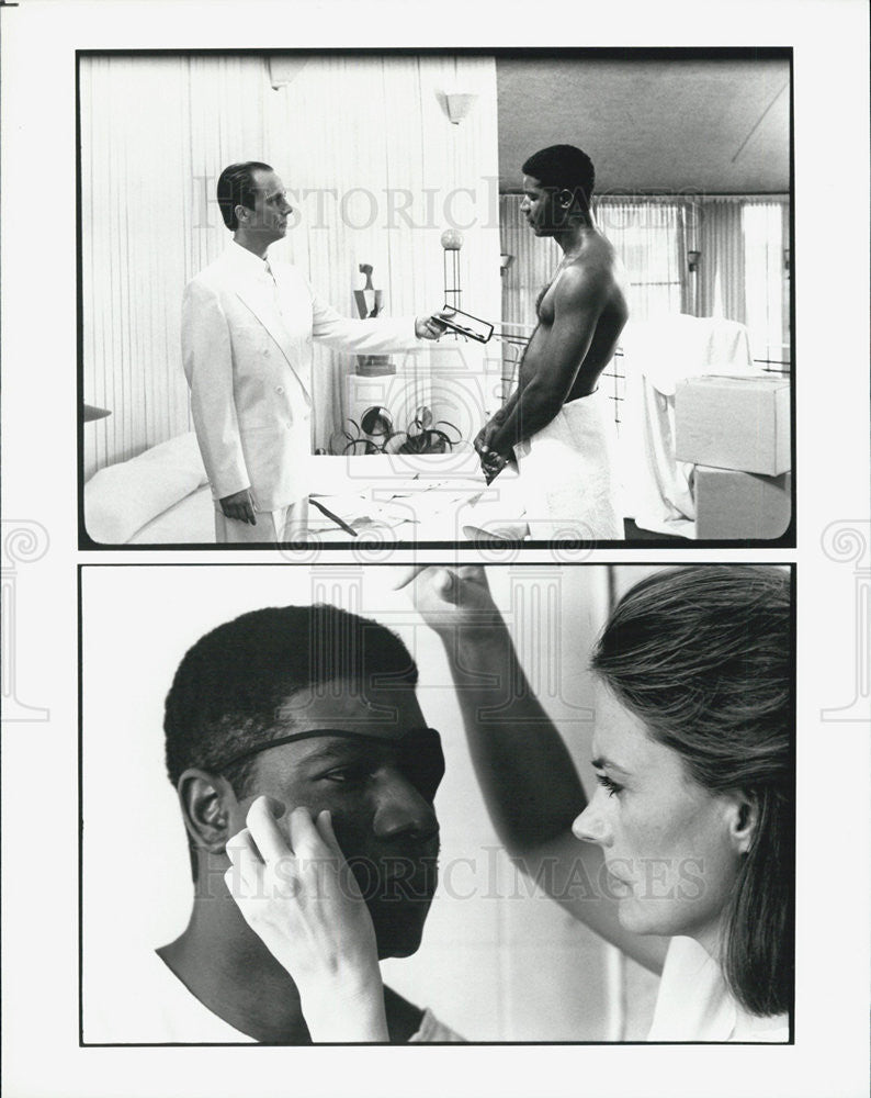 Press Photo Michael Harris Dennis Haysbert Mel Harris Actors Suture - Historic Images