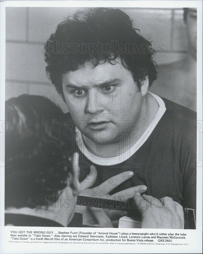 Press Photo Stephen Furst in Take Down - Historic Images