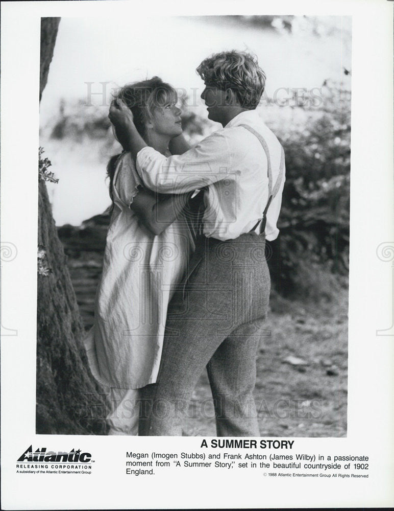 1988 Press Photo Imogen Stubbs &amp; James Wilby in &quot;A Summer Story&quot; - Historic Images