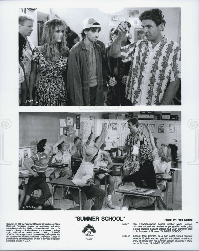 1987 Press Photo Scenes inb &quot;Summer School&quot; - Historic Images