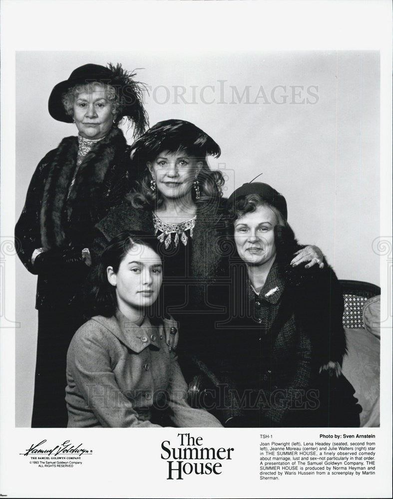 1993 Press Photo &quot;The Summer House&quot; Joan Plowright,Lena Headey,Jeanne Moreau - Historic Images