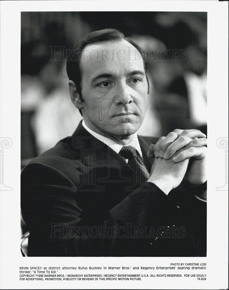 1996 Press Photo Kevin Spacey Actor in Movie A Time to Kill - Historic Images