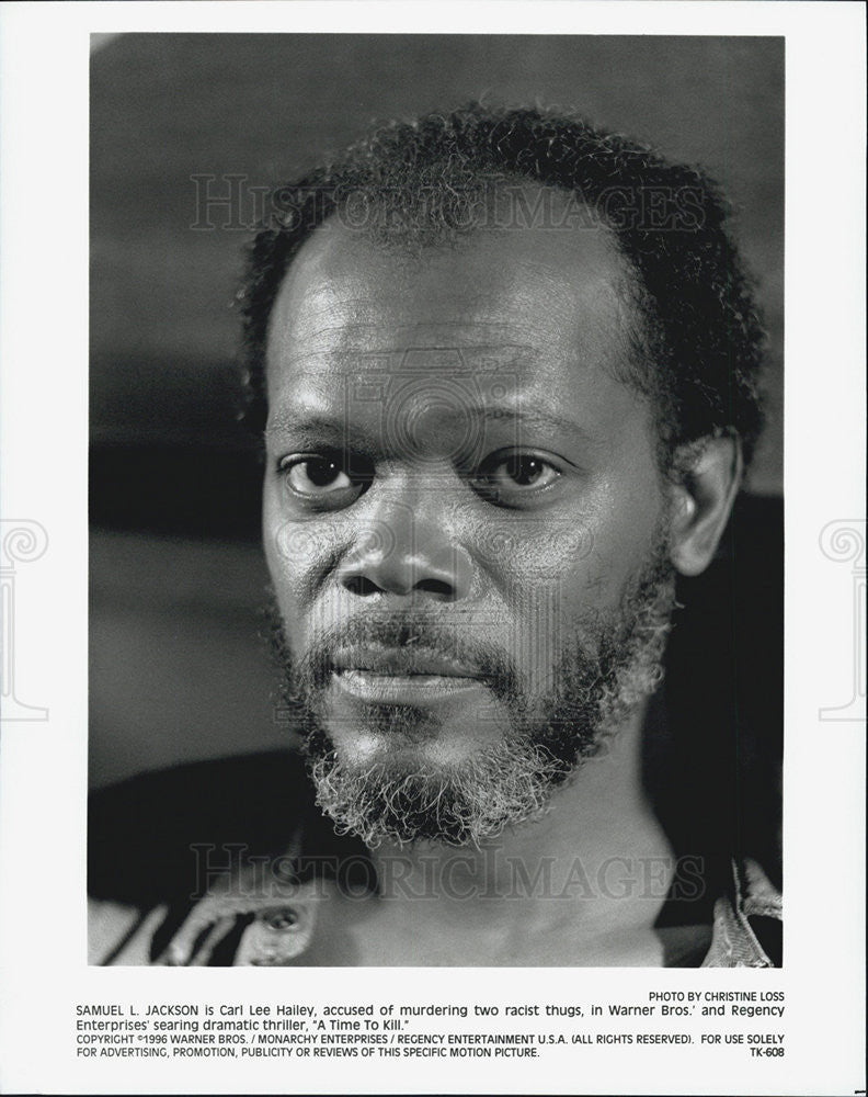 1996 Press Photo Samuel L. Jackson A Time to kill Movie actor - Historic Images