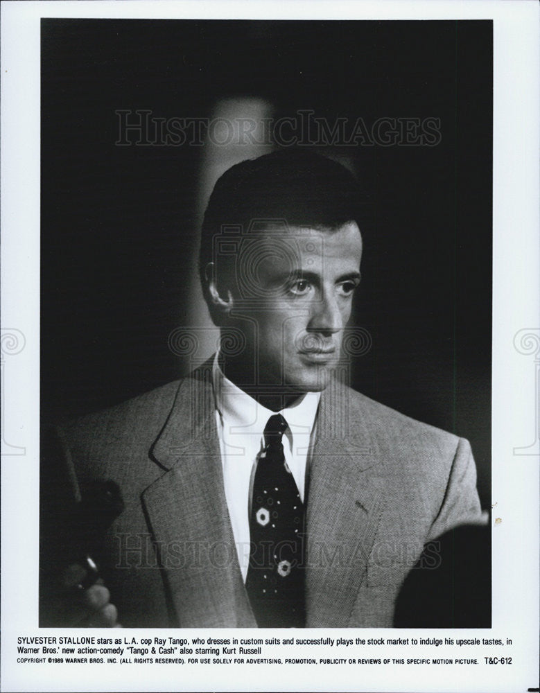 1989 Press Photo Sylvester Stallone in "Tango and Cash" - Historic Images