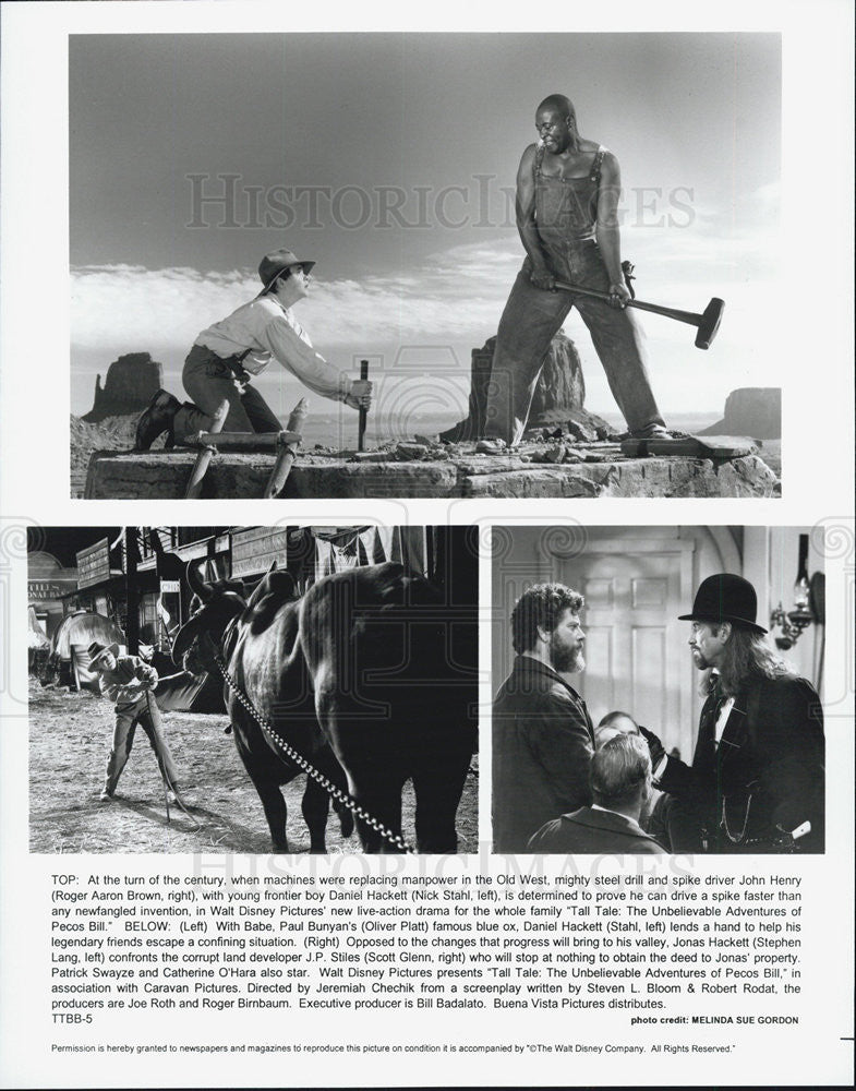 Press Photo Roger Alan Brown TALL TALE UNBELIEVABLE ADVENTURES OF PECOS BILL - Historic Images