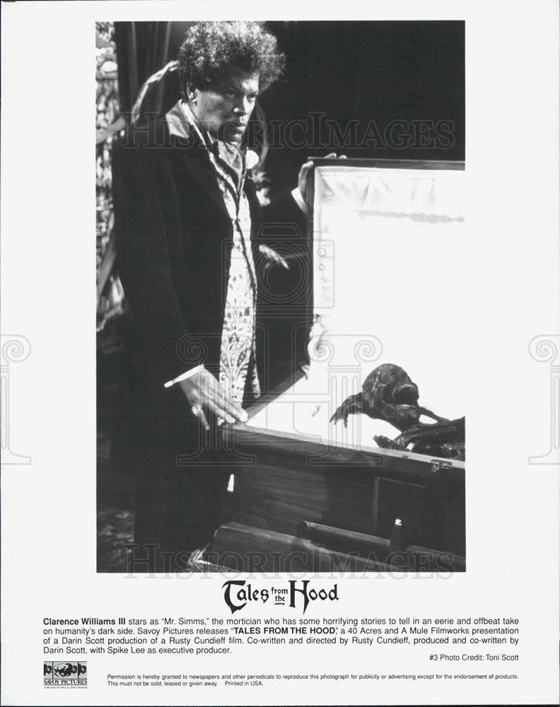 Press Photo Clarence Williams III TALES FROM THE HOOD - Historic Images