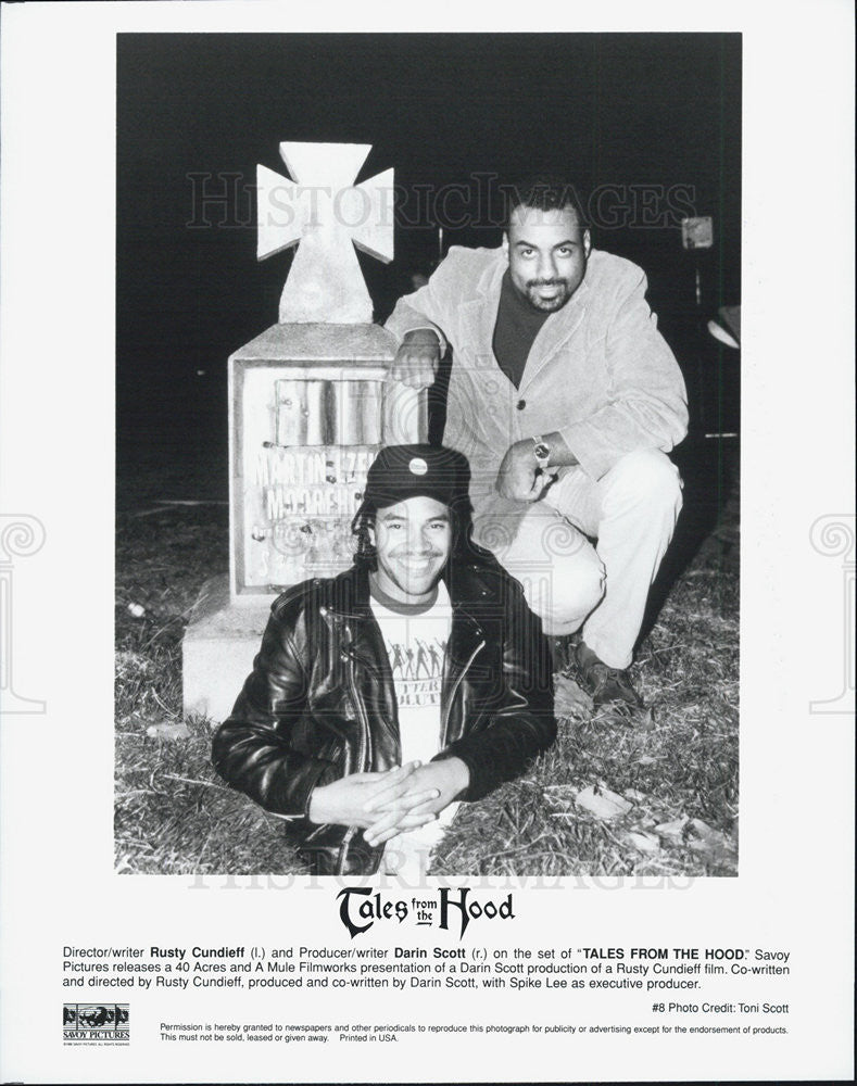Press Photo Rusty Cundieff Director Darin Scott Producer TALES FROM THE HOOD - Historic Images