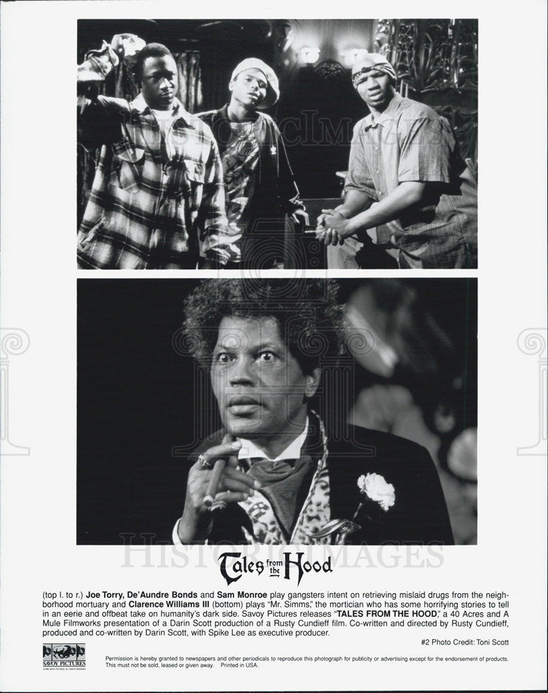 Press Photo Joe Torry, De'Aundre Bonds, Sam Monroe, Clarence Williams III - Historic Images