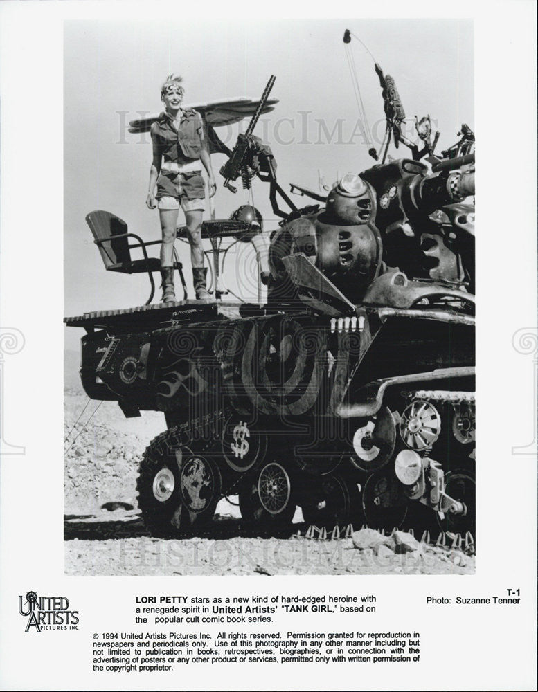 1994 Press Photo Actress Lori Petty Starring In United Artists&#39; &quot;Tank Girl&quot; - Historic Images