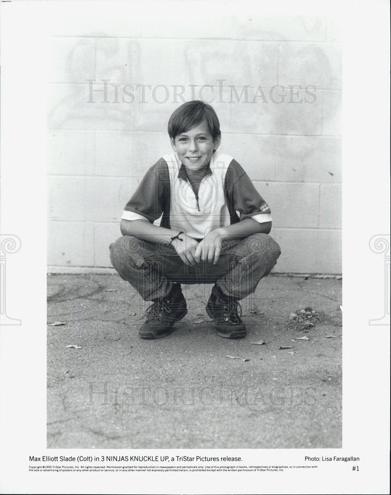 1995 Press Photo Max Elliott Slade 3 NINJAS KNUCKLE UP - Historic Images