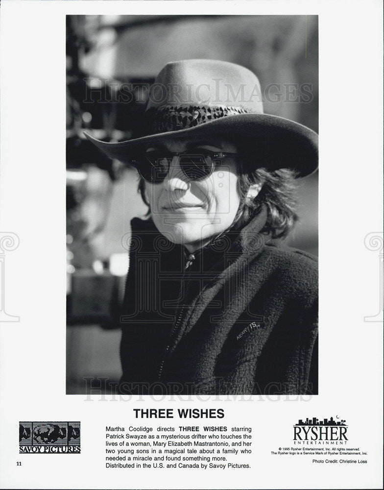 1995 Press Photo Martha Coolidge Director Three Wishes - Historic Images