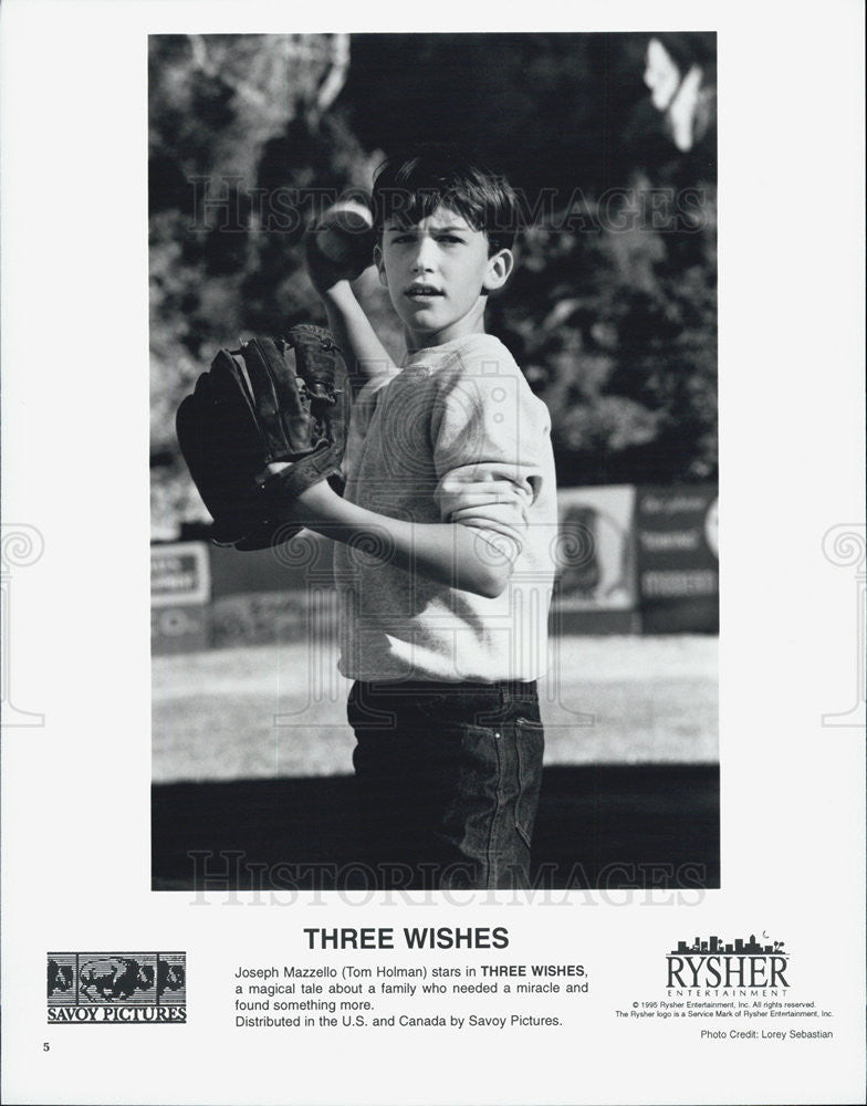 1995 Press Photo Joseph Mazzello in &quot;Three Wishes&quot; - Historic Images