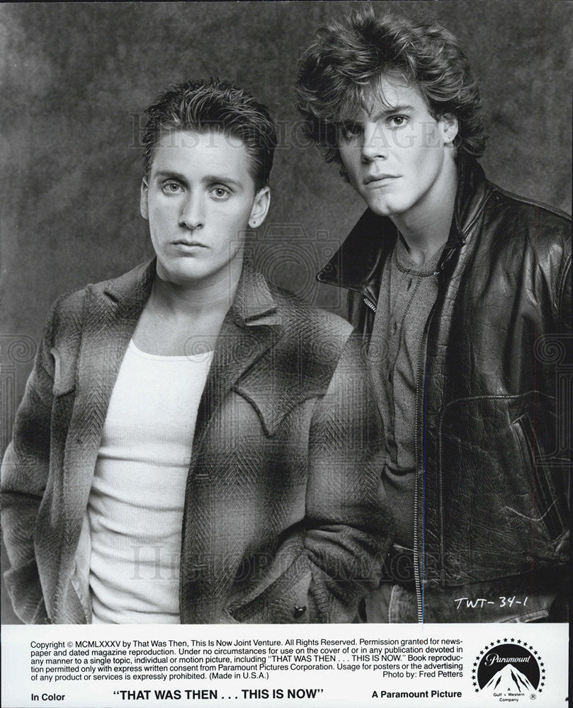 Film That Was Then This Is Now Emilio Estevez Craig Sheffer 1985 ...