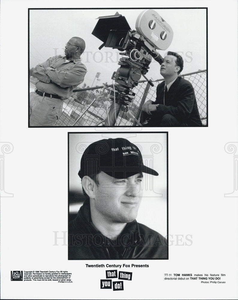 1996 Press Photo Film That Thing You Do Tom Hanks Directorial Debut - Historic Images