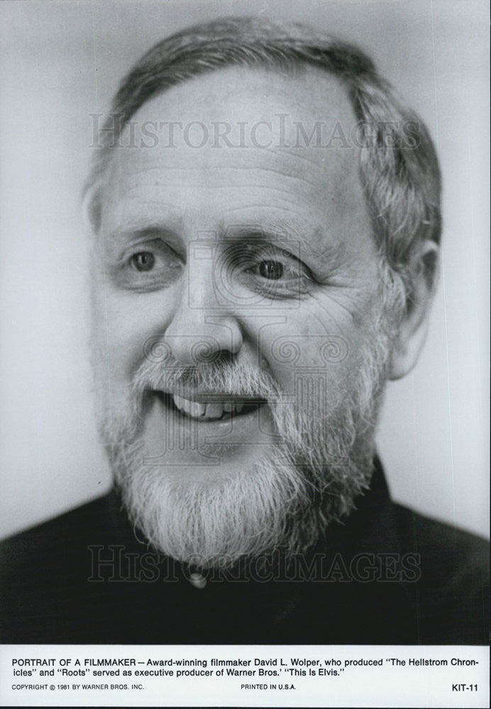 1981 Press Photo Filmaker David L Wolper - Historic Images