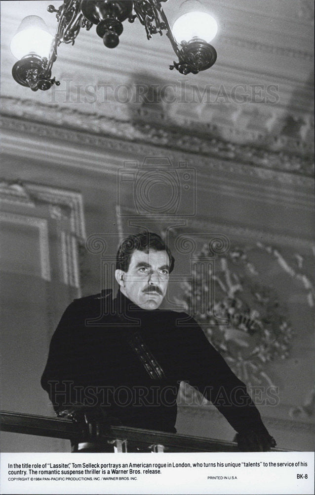 1984 Press Photo Tom Selleck in &quot;Lassiter&quot; - Historic Images