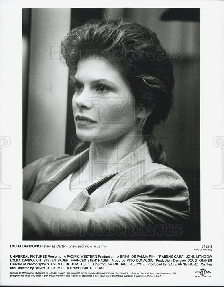 1992 Press Photo Lolita Davidovich in &quot;Raising Cain&quot; - Historic Images