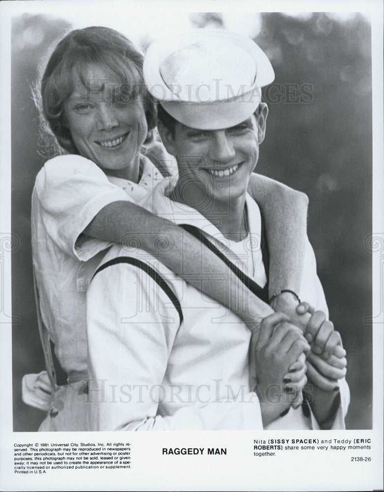 1981 Press Photo Raggedy Man Sissy Spacek Eric Roberts - Historic Images