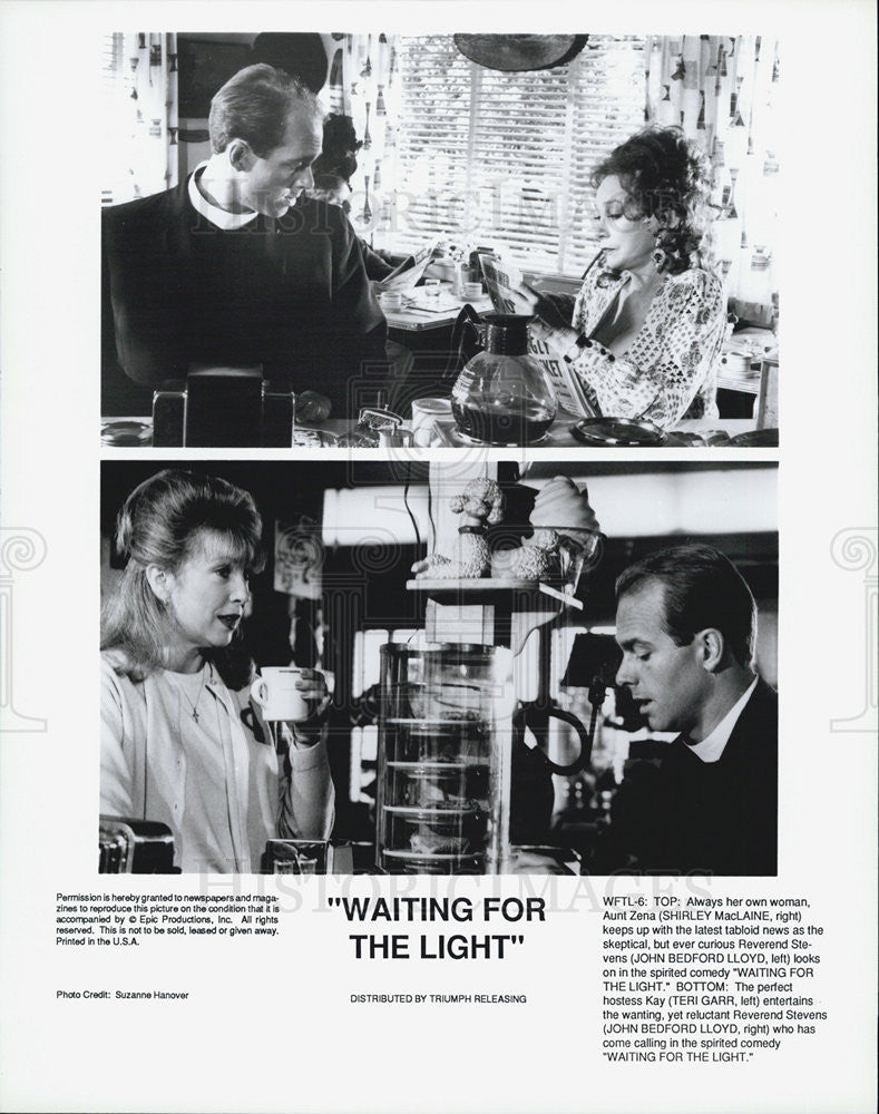 1990 Press Photo &quot;Waiting for the Light&quot; Shirley MacLaine,John Bedford LLoyd - Historic Images