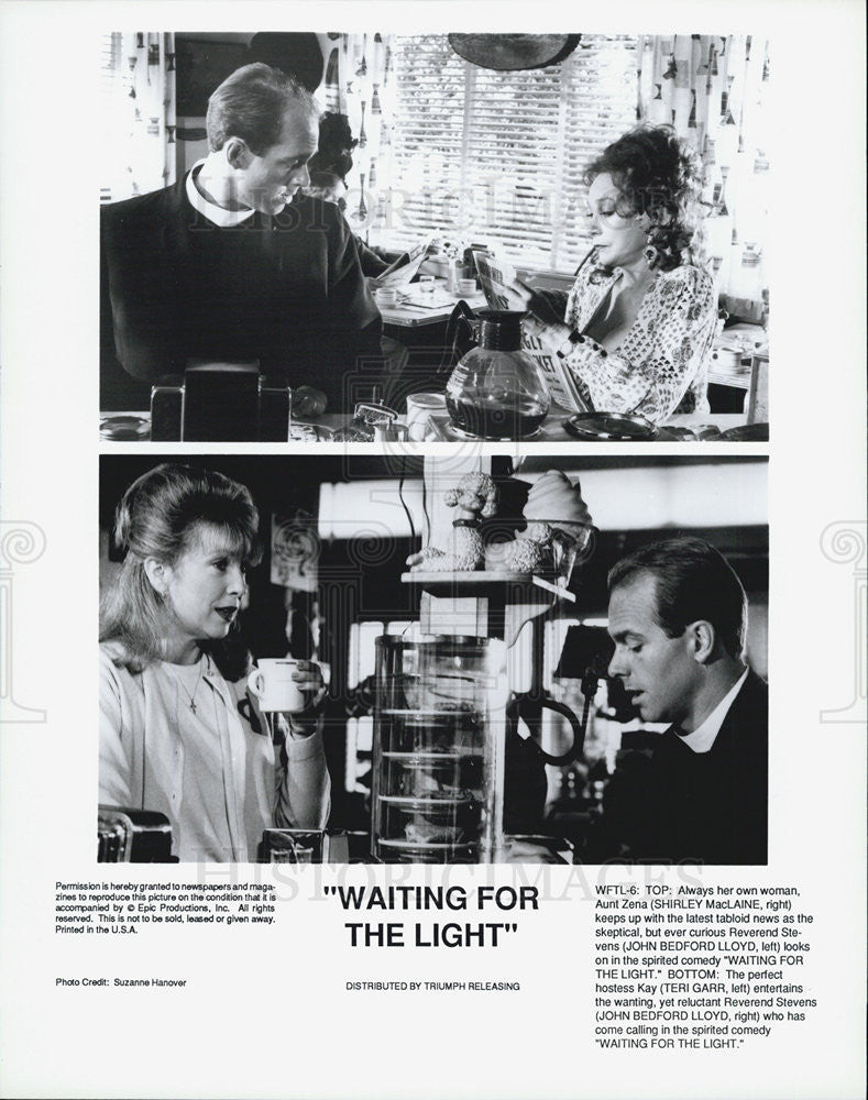 1990 Press Photo "Waiting for the Light" Shirley MacLaine,John Bedford LLoyd - Historic Images