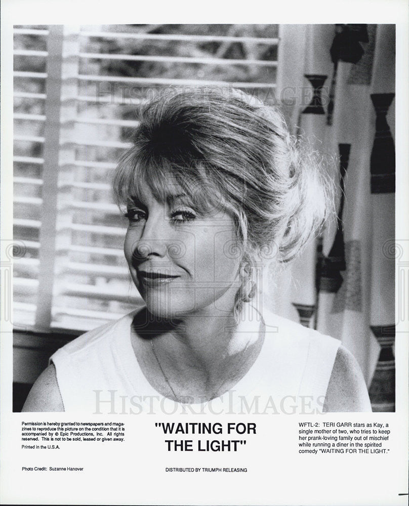 Press Photo Actress Teri Garr In The Spirited Comedy "Waiting For The Light" - Historic Images