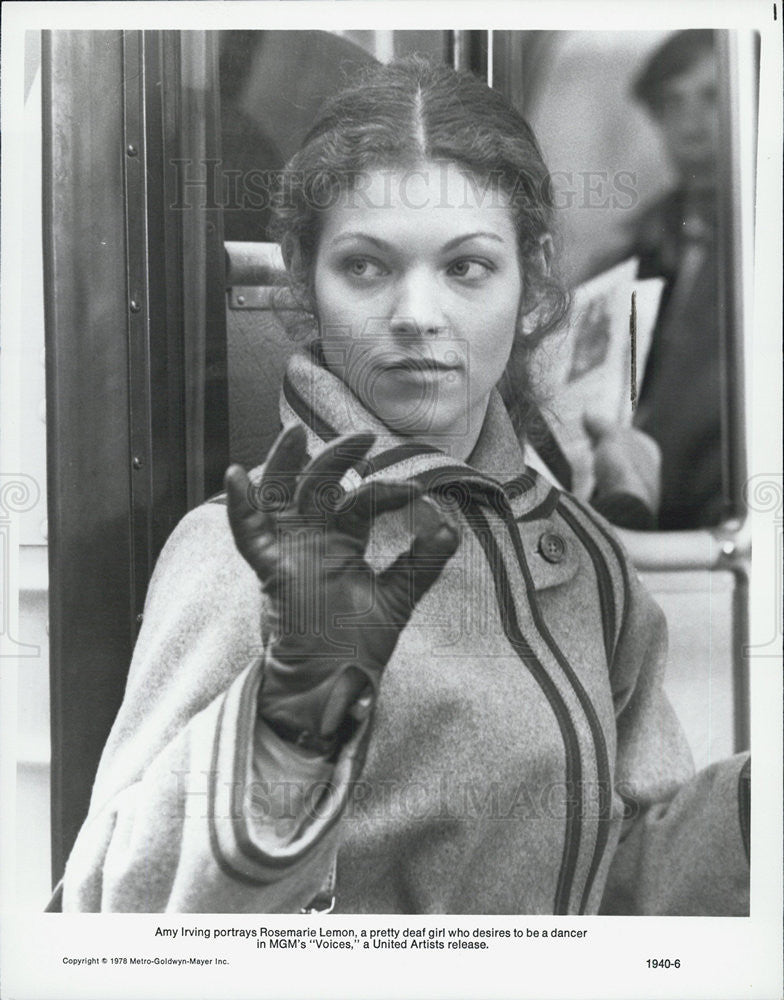 1978 Press Photo Actress Amy Irving Starring As Rosemarie Lemon In "Voices" - Historic Images