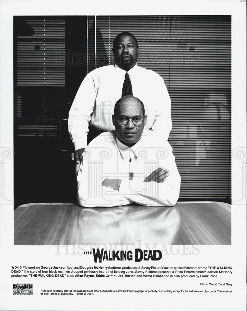 1995 Press Photo Actors George Jackson And Douglas McHenry In &quot;The Walking Dead&quot; - Historic Images