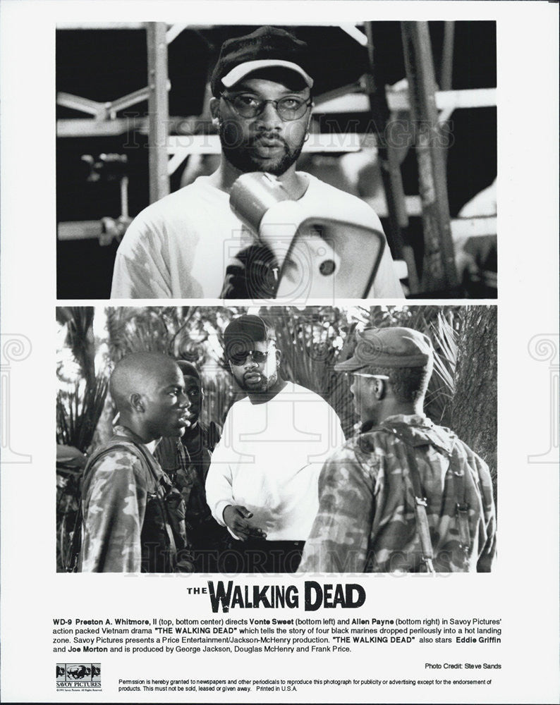 Press Photo Preston Whitmore Dirctor Allen Payne Actor THE WALKING DEAD - Historic Images