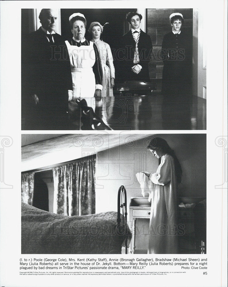 1996 Press Photo of scenes from the film, &quot;Mary Reilly&quot; - Historic Images