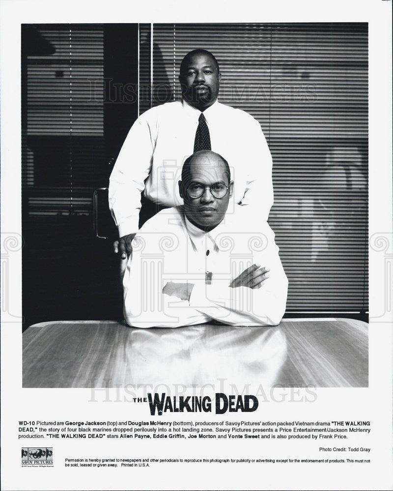 1995 Press Photo George Jackson &amp;Douglas McHenry in &quot;The Walking Dead&quot; - Historic Images