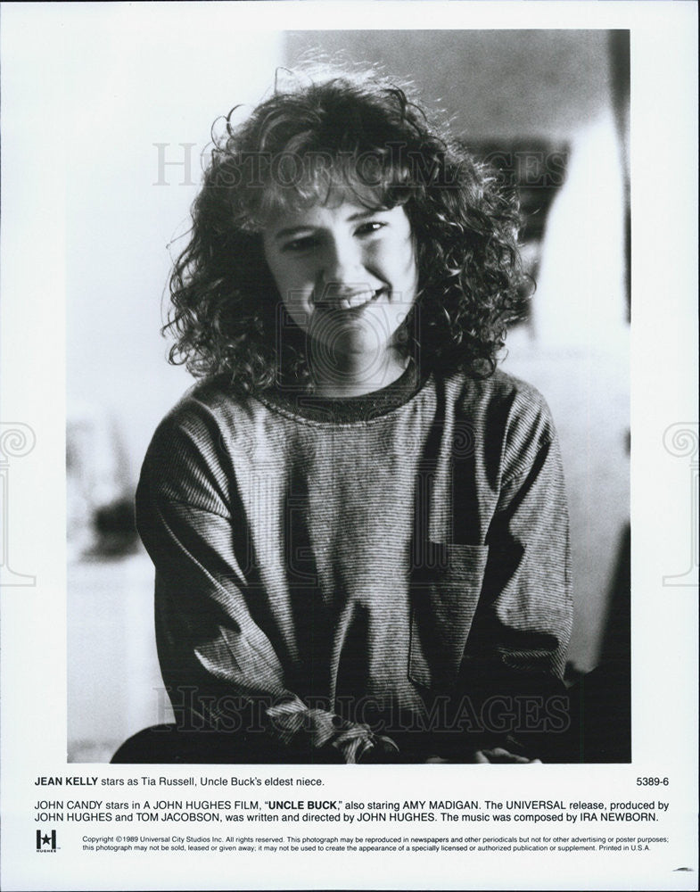 1989 Press Photo of Jean Kelly in the film &quot;Uncle Buck&quot; - Historic Images