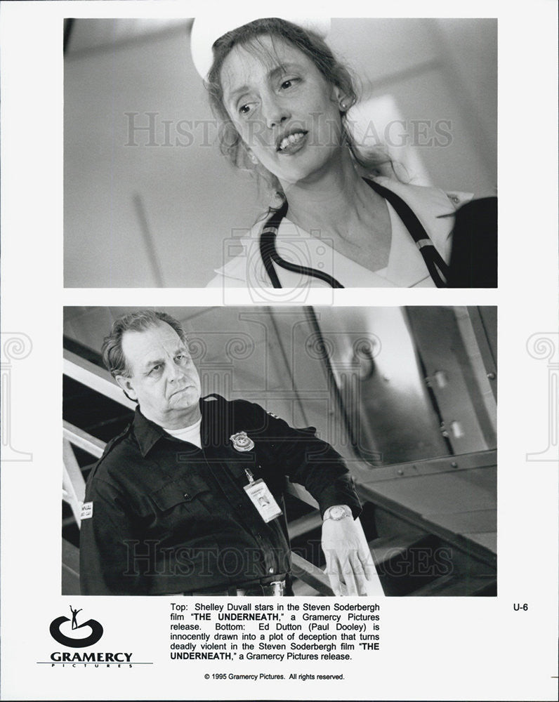 1995 Press Photo Shelley Duvall &amp; Ed Dutton in &quot;The Underneath&quot; - Historic Images