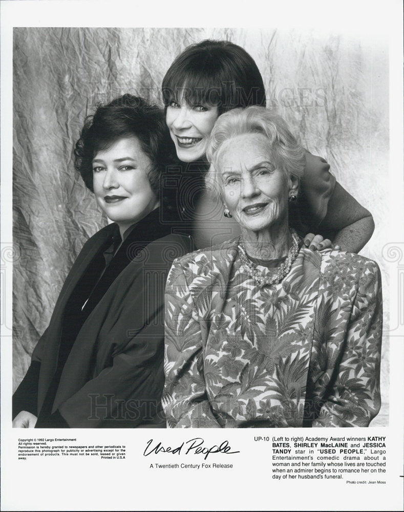 1992 Press Photo Kathy Bates Shirley MacLaine Jessica Tandy USED PEOPLE - Historic Images