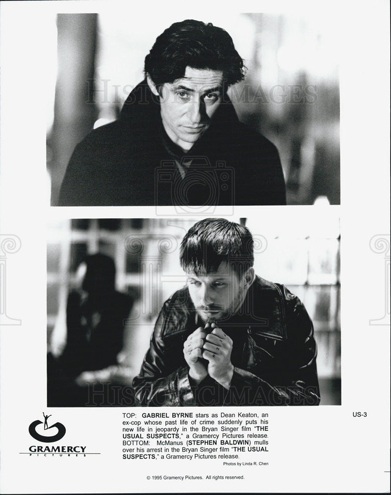 1995 Press Photo Gabriel Byrne The Usual Suspects Movie Actor - Historic Images