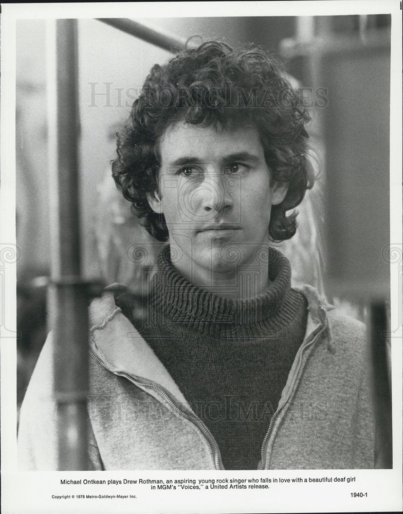 1978 Press Photo Michael OntKean Actor movie Rock singer Voices - Historic Images